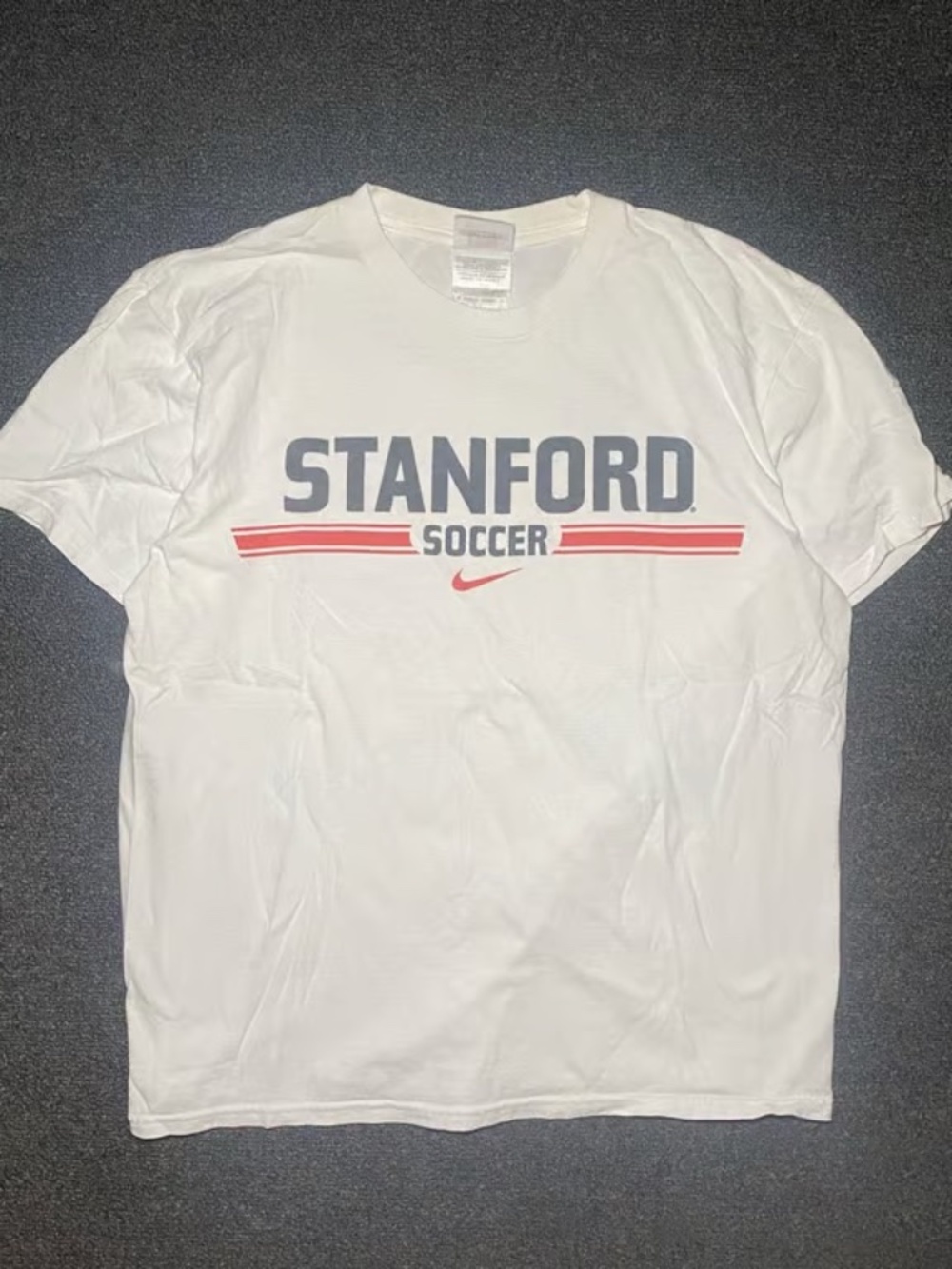 Stanford university y2k nike team center swoosh soccer shirt size medium